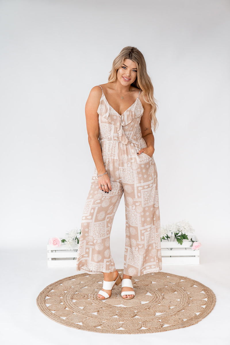 BAILEE JUMPSUIT - TAUPE